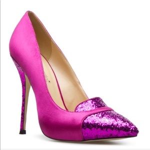 LAST CALL •• Aldea Glitter Satin Tuxedo Stiletto